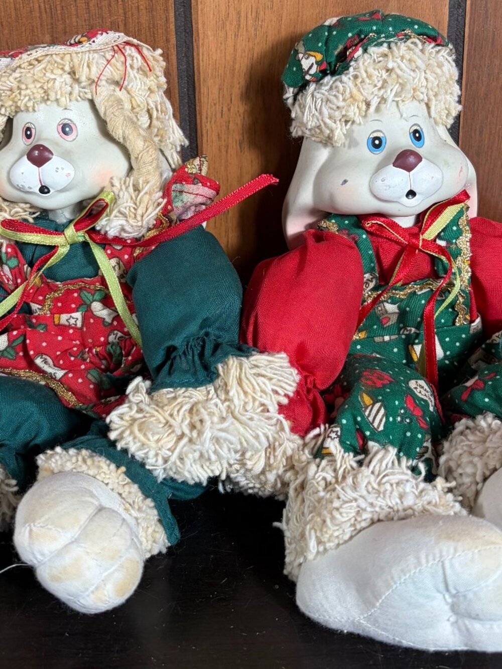 Set of 2 ~1995 House Of Lloyd Christmas Around The World HIP & HOP~ Shelf-Sitter